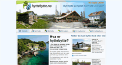 Desktop Screenshot of hyttebytte.no